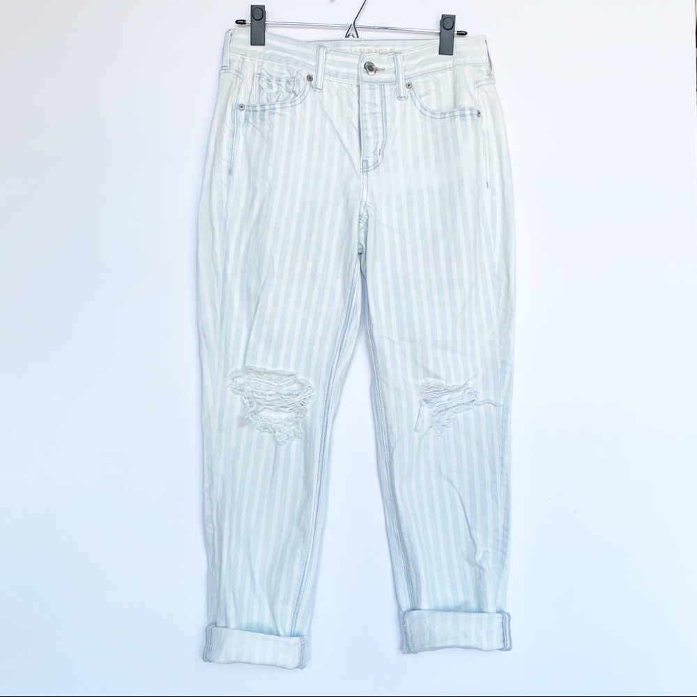 AEO Striped Tomgirl Jeans